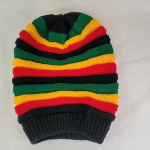 Crochet rastafarian oversize Jamaica hat Rastafarian Red yelow green hat